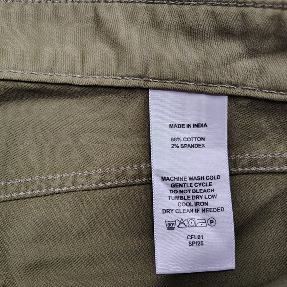 Quince Mens Pants Mens 36x34 Olive Green Comfort Stretch Traveler 5-Pocket Chino - Picture 5 of 10